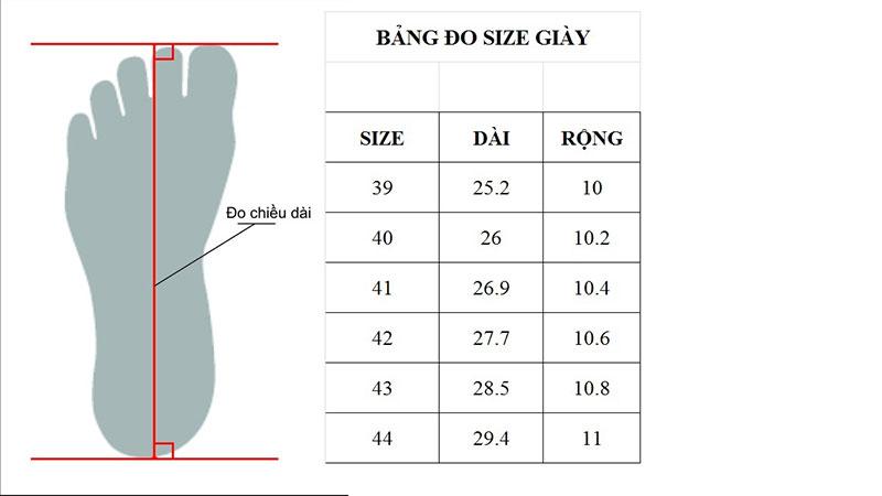 Cách đo size giày tại nhà chính xác và chọn size phù hợp