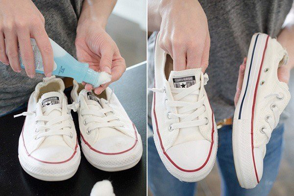 Cách làm sạch giày trắng bị ố vàng và giữ giày luôn sạch đẹp