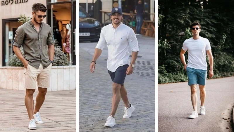 Cách phối màu sneaker nam với quần áo
