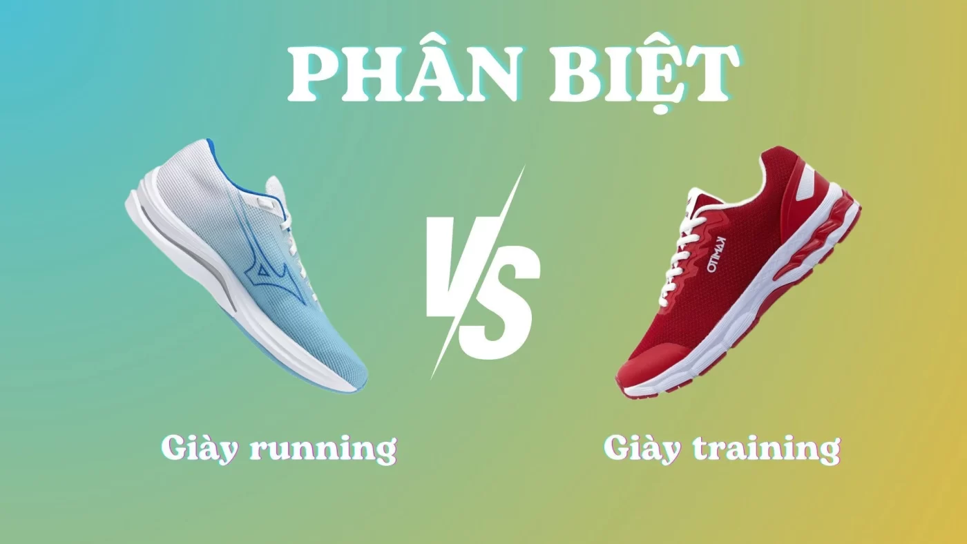 Giày chạy bộ và giày tập gym khác nhau thế nào?
