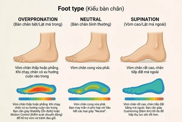 Chân có ngón cái dài nên chọn mũi giày thế nào